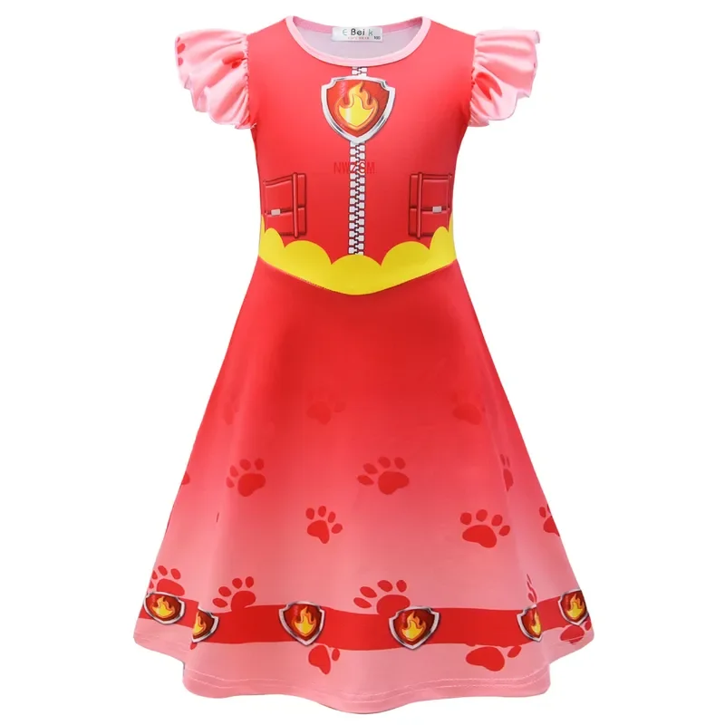 Kids dresses for girls patrol dog Halloween cosplay costumes mascrib chase dog children Carnival party rode play clothes for gir