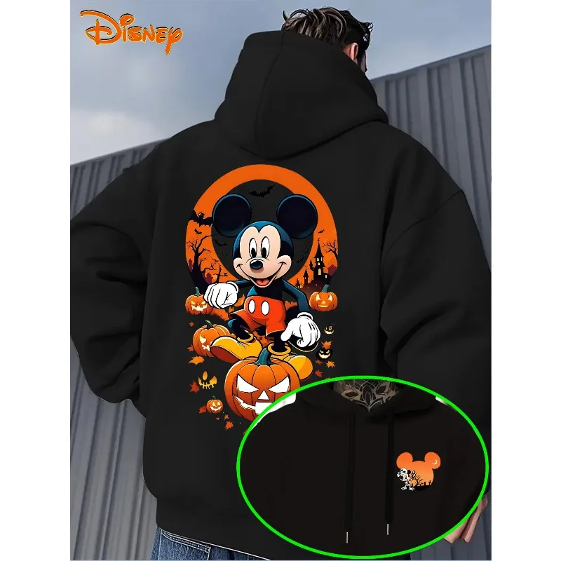 ميكي وميني هوديس رجالي للهالوين للخريف والشتاء مجموعة جديدة للرجال والنساء ملابس شارع عصرية غير رسمية