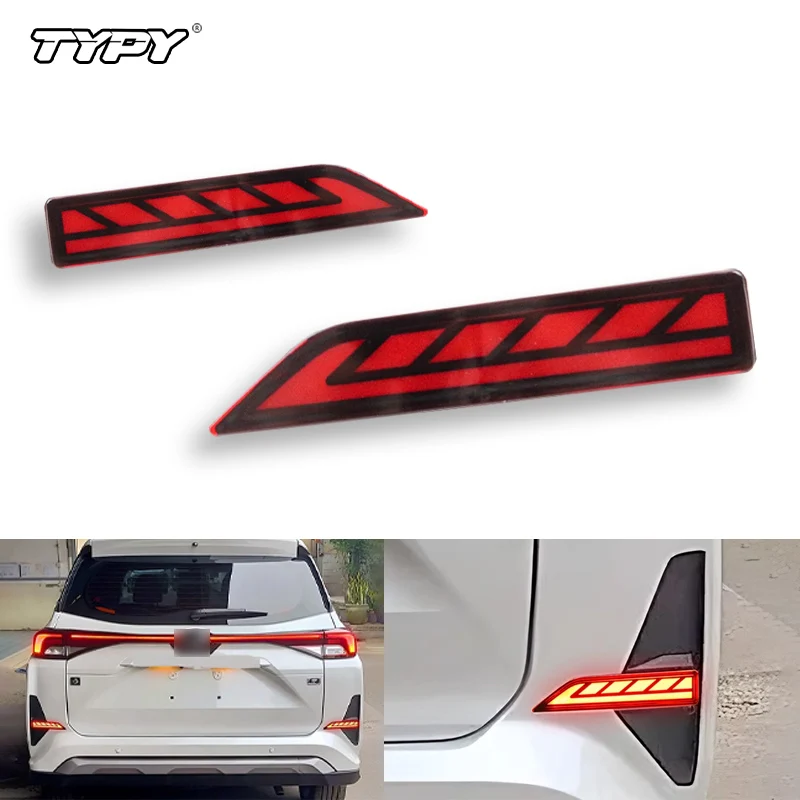 

TYPY для Toyota Veloz 2021 2022 2023, автомобильный светодиодный отражатель, задний противотуманный фонарь, бампер, стоп-сигнал, указатель поворота, автомобильные аксессуары