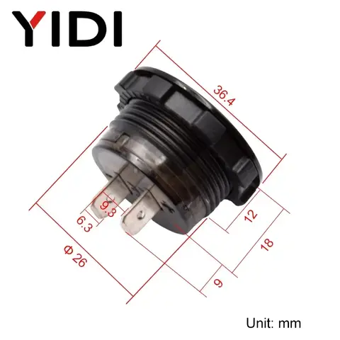 1pc Digital LED Display Voltmeter DC 12V 24V Panel Voltage Meter Tester Detector Monitor for Car Auto Motorcycle Boat ATV Truck