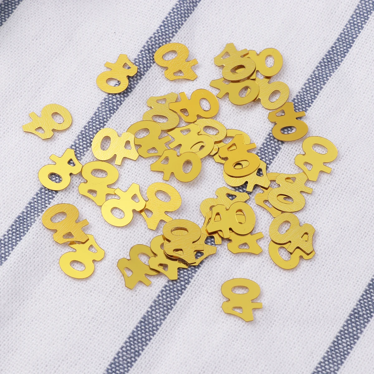 

1200pcs Golden Number 40 Confetti Premium Party Decoration Anniversary Birthday Sprinkle Table Decoration For Celebrations