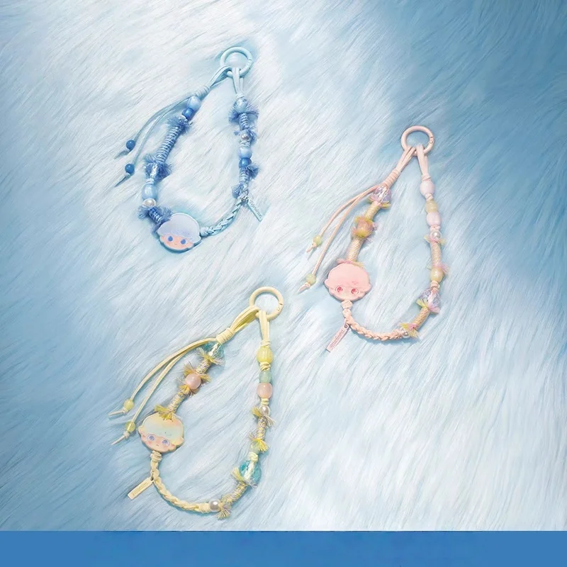 Novo dimoo diário da nova vida série caixa cega presente brinquedo na moda colecionável decorable bonito telefone cordão chaveiro