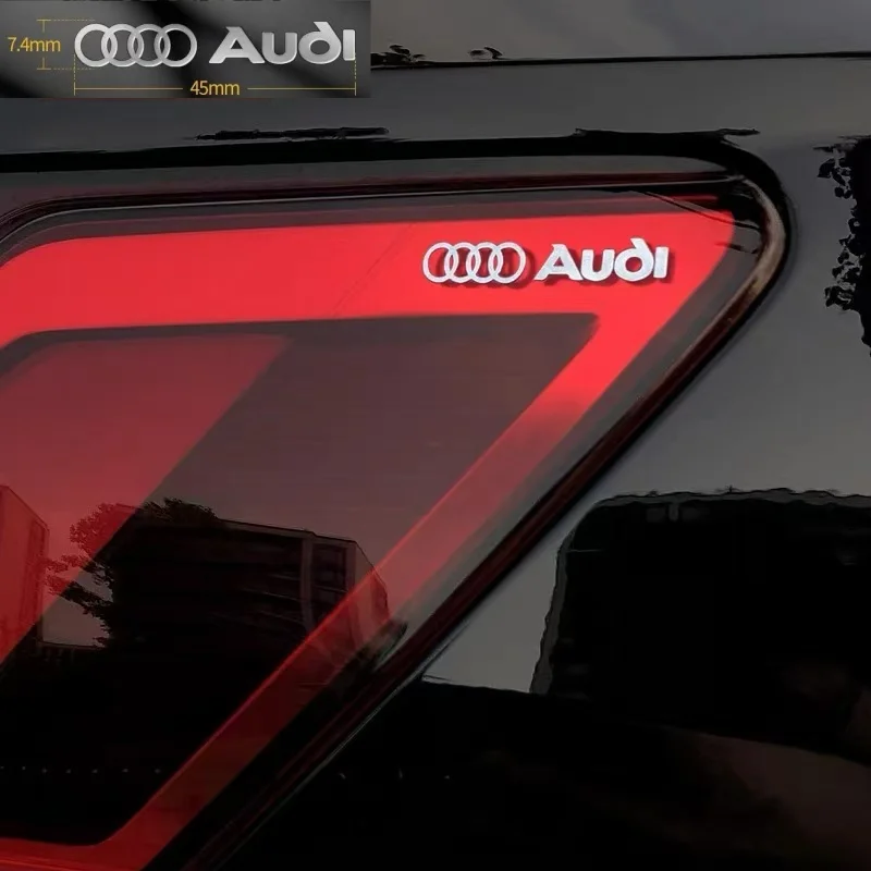 Car Metal Sticker For Audi High-end Decoration Center Console Wiper Rear View Mirror Window Exterior Interior Sticker Accessorie