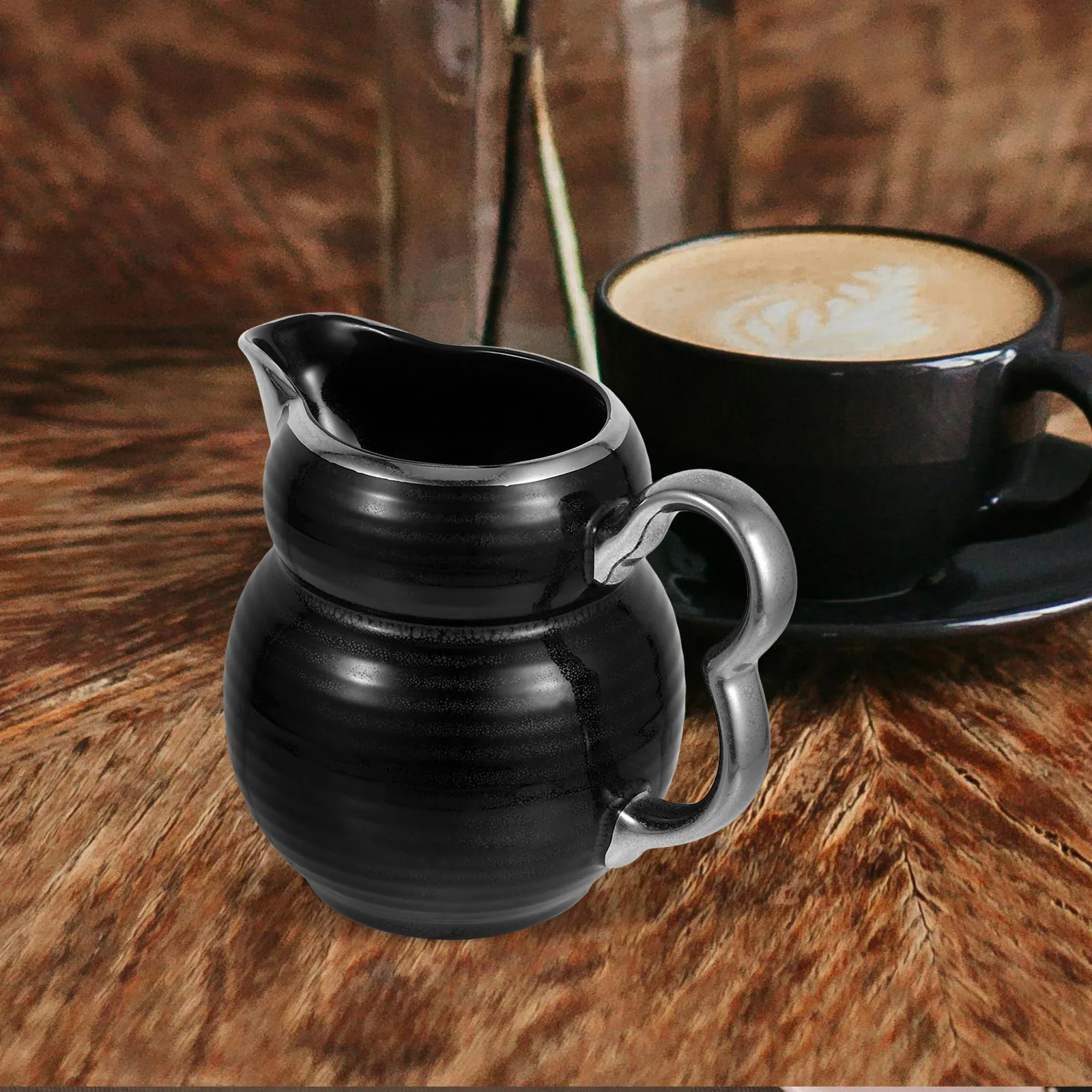 

1pcs Ceramic Creamer Pitcher Small White Milk Jug Fine Workmanship Delicate Coffee Honey Syrup Dispenser Porcelain Jug For Tea