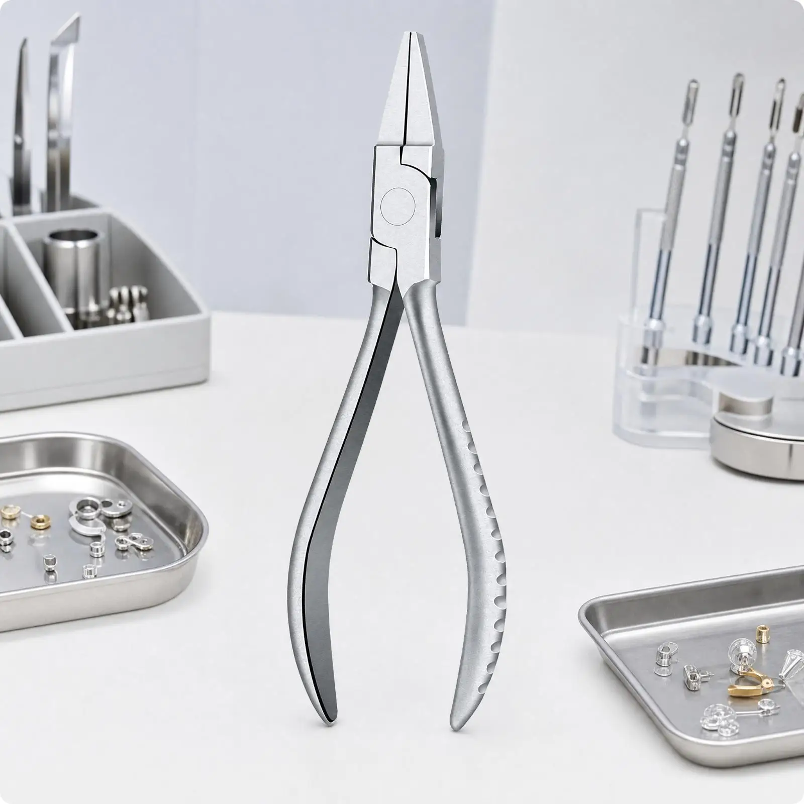 Multi Purpose Spectacle Nose Pad Pliers Stainless Steel Eyeglass Frame Adjuster for Removing Installing Nose Supports