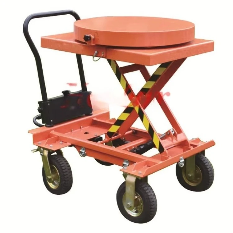 Bonsai idraulico a mano spinta piastra idraulica camion di sollevamento preferenziale 500 kg forbici piattaforma di sollevamento camion per prato mobile