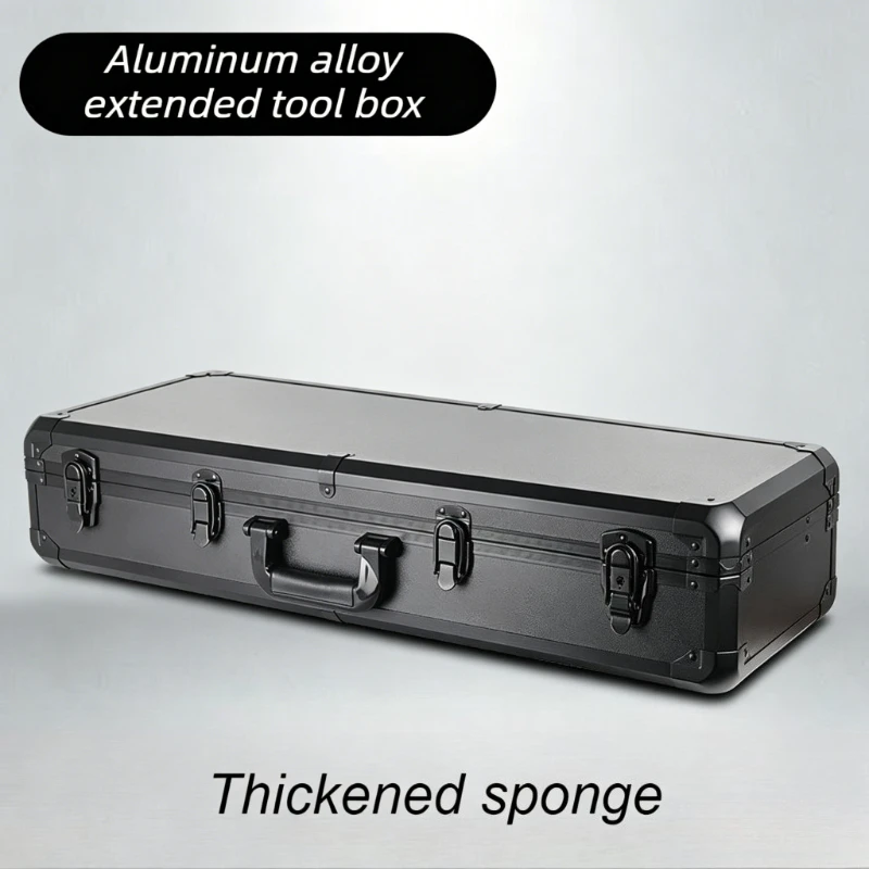 Aluminum Alloy Tool Case Large Capacity Suitcase Shockproof Instruments Equipment Protective Box Portable Hardware Storage Box