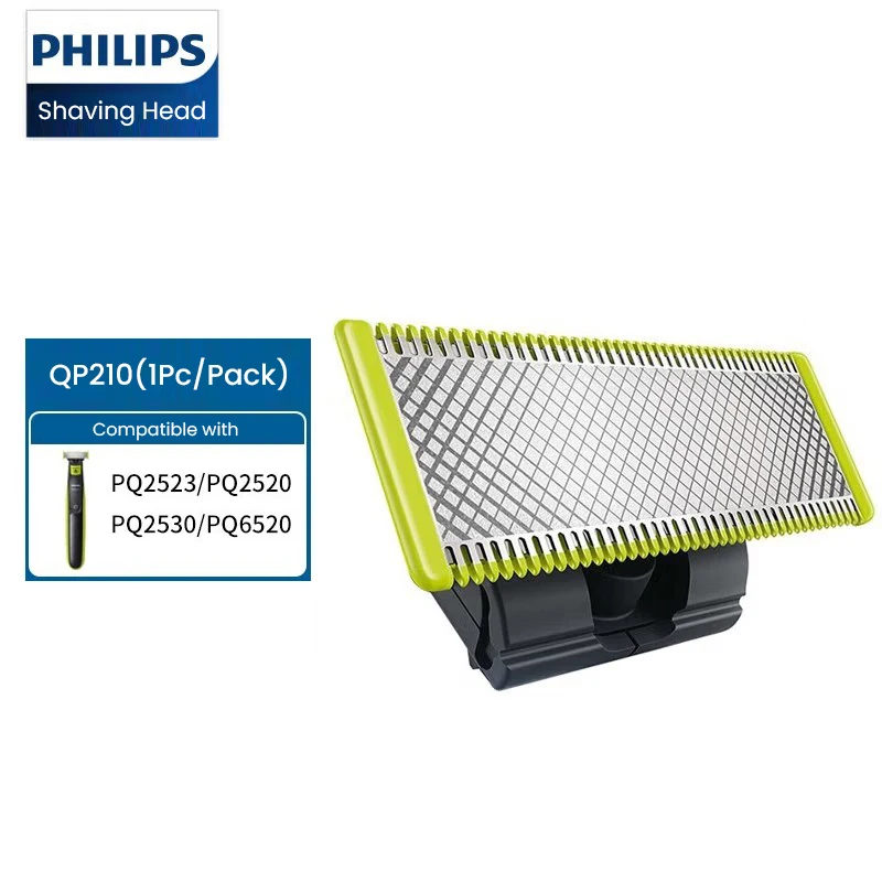 استبدال رأس الحلاقة Philips QP210 متوافق مع جميع ماكينات الحلاقة Philips Serieis One Blade & One Blade Pro