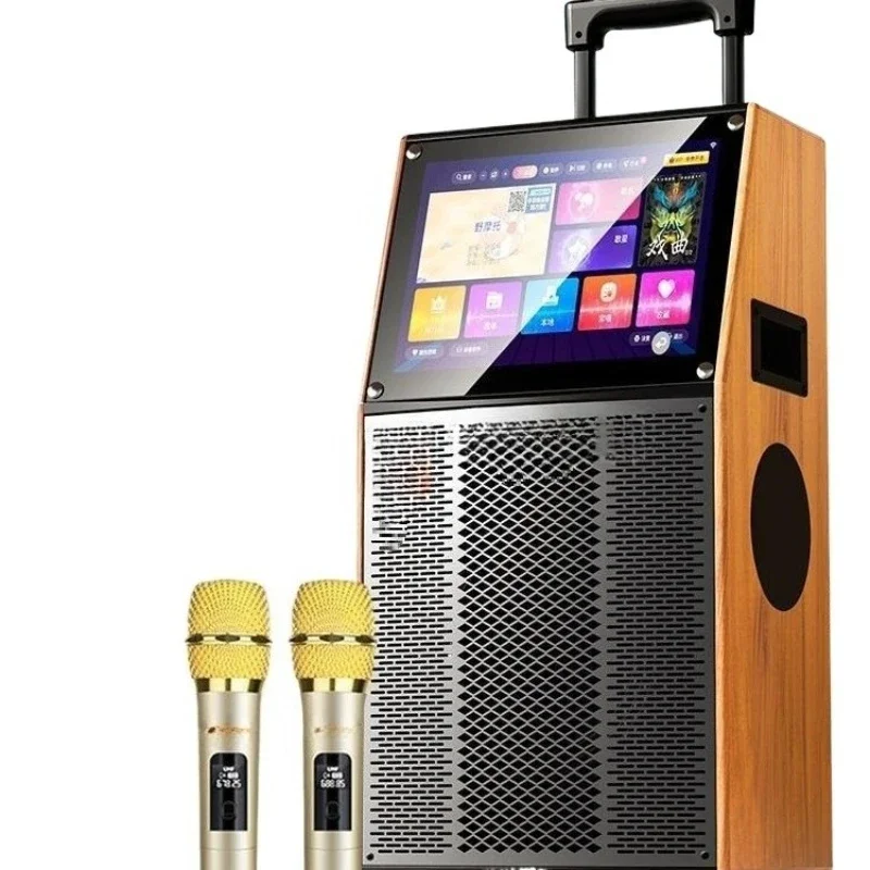 Square dance stereo, with display screen, outdoor Karaoke bluetooth speak****** home microphone karaoke all-in-one machine