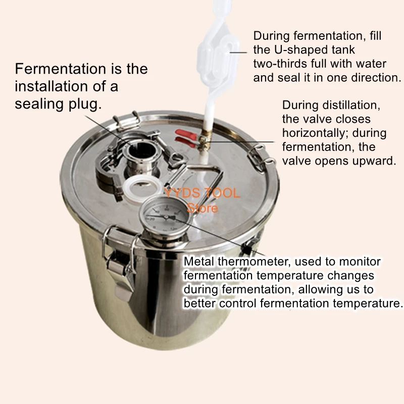 

Home Distillation Equipment for Baijiu Shochu Distillation Equipment Home Distiller Stainless Steel Distillation Pot