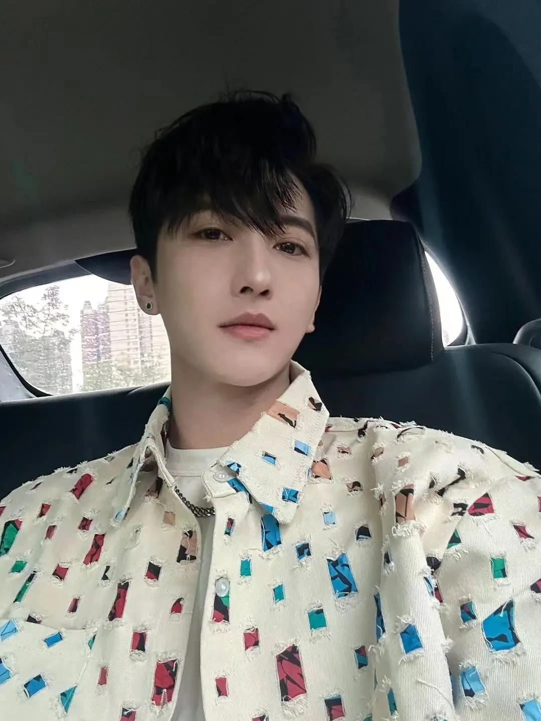 

Джинсовое джинсовое пальто в цветную полоску с отложным воротником, весенне-осеннее модное пальто Haome, свободное, легкое, классическое