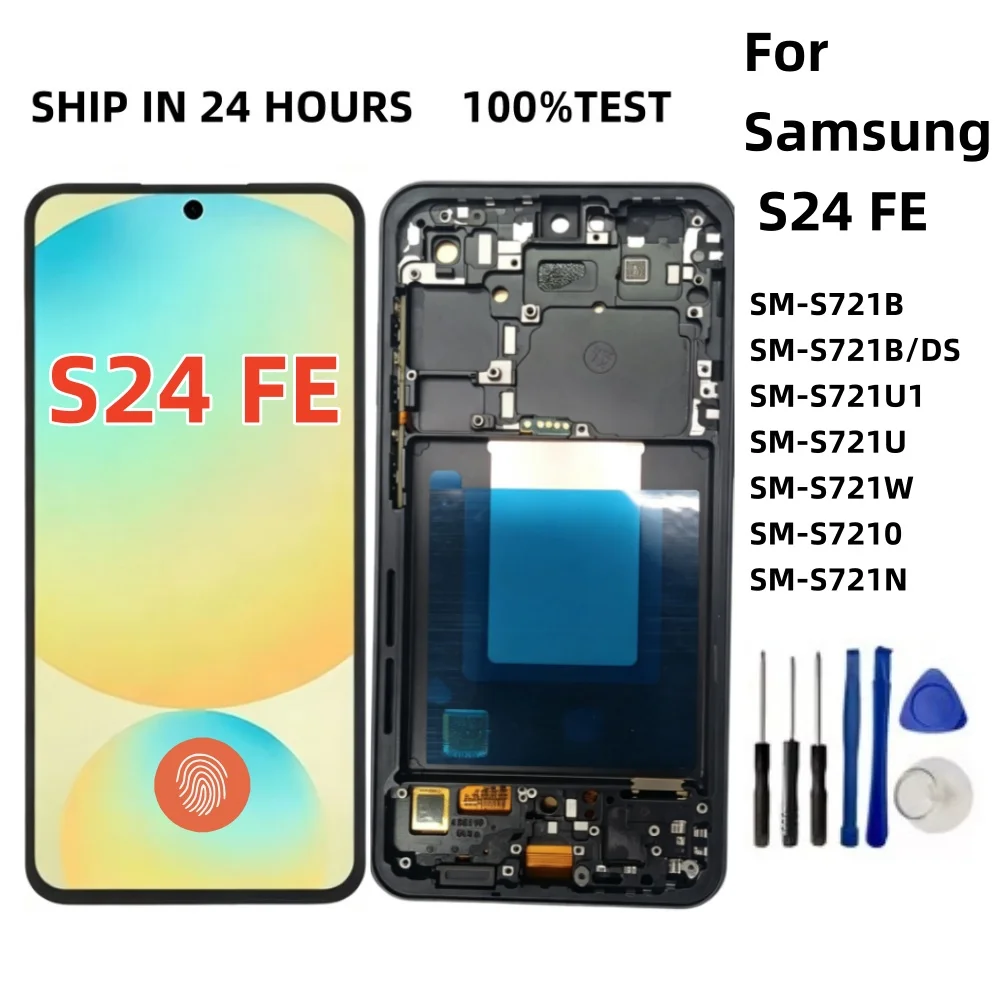 oled-tft-交換用サムスン-s24-fe-s721b-s721b-ds-s721u-lcd-ディスプレイデジタルタッチスクリーン-sm-s721u-指紋認証サポート