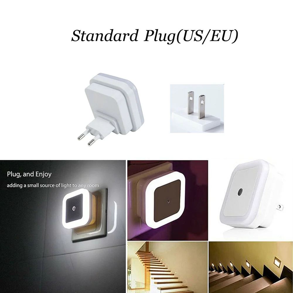 Led Night Light Mini Cute Stars Lamp 220V 110V Kids Bedroom Automatic Sensor Decoration Lighting Reading Table Book Children