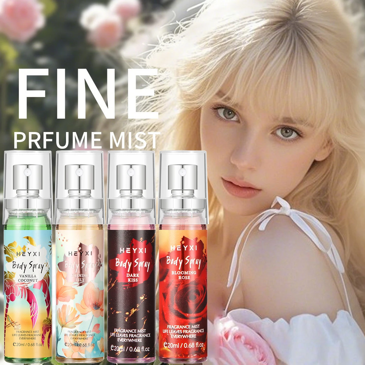 フラワーフレグランススプレー、持続性のある香り、体と髪に最適 - Fragrance World Perfume のレビューと価格