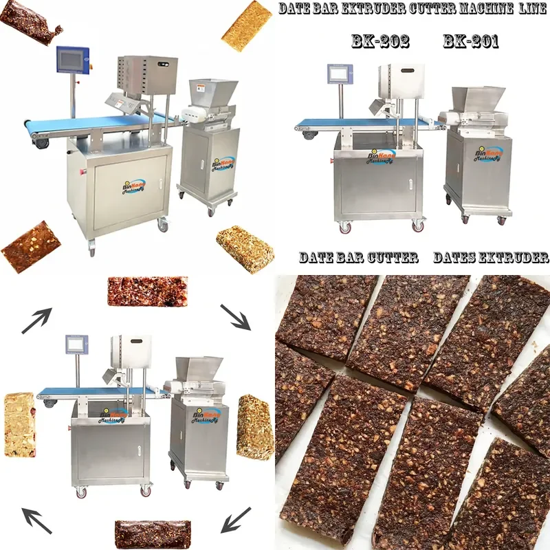 for Automatic High Accuracy Small Date Bar Cookies Making Machine SUS304 Fig Bar Extruder Machine Production Line