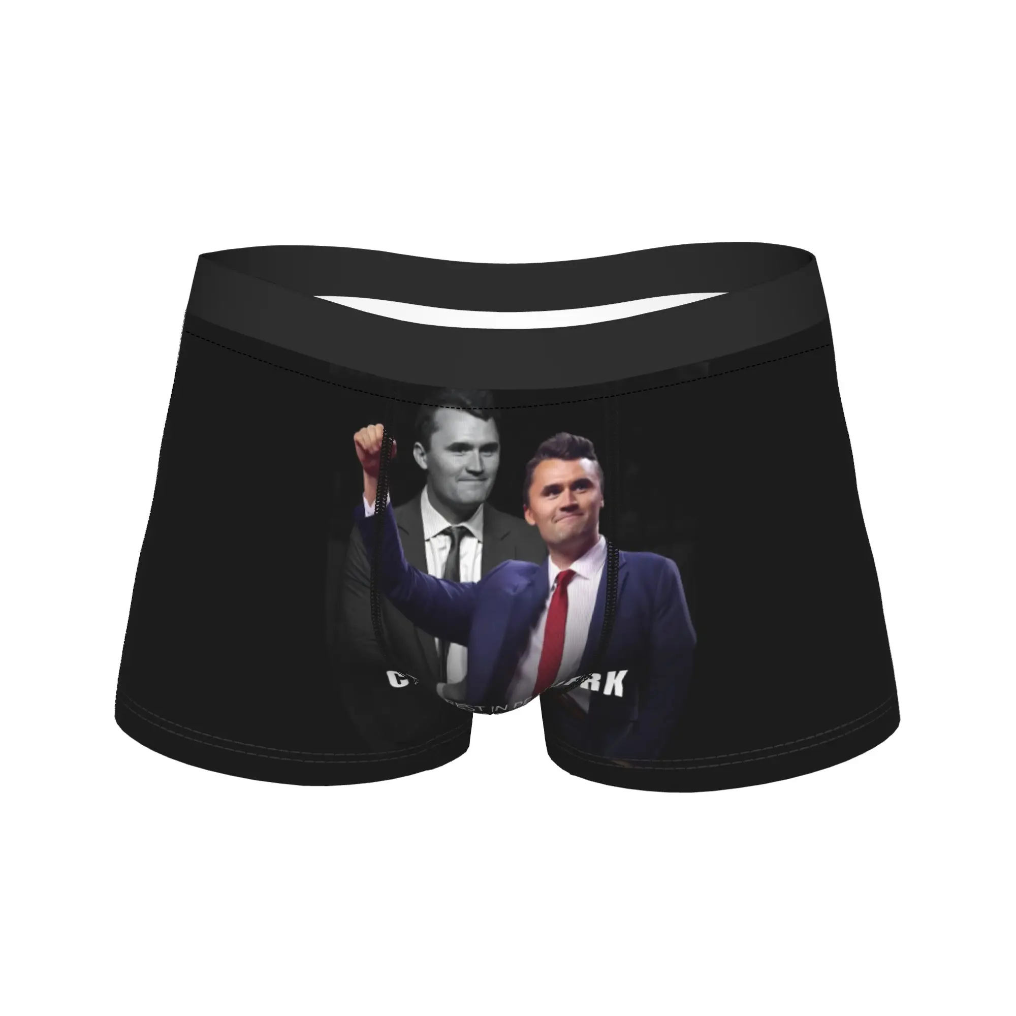 

Трусы-боксеры Rest In Peace Charlie Kirk с 3D-моделированием, горячая распродажа, индивидуальный пошив, удобные мужские трусы больших размеров
