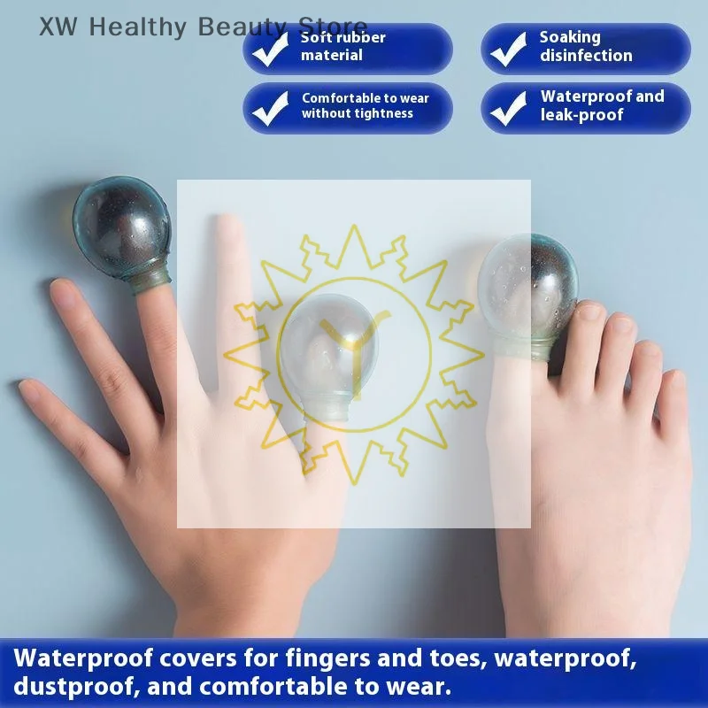 2 Stück weiche Silikon-Zehenärmel, Zehenschutz, reduziert Reibung, verhindert Nageleinführungen für die Wundversorgung und zerrissene Infektionen