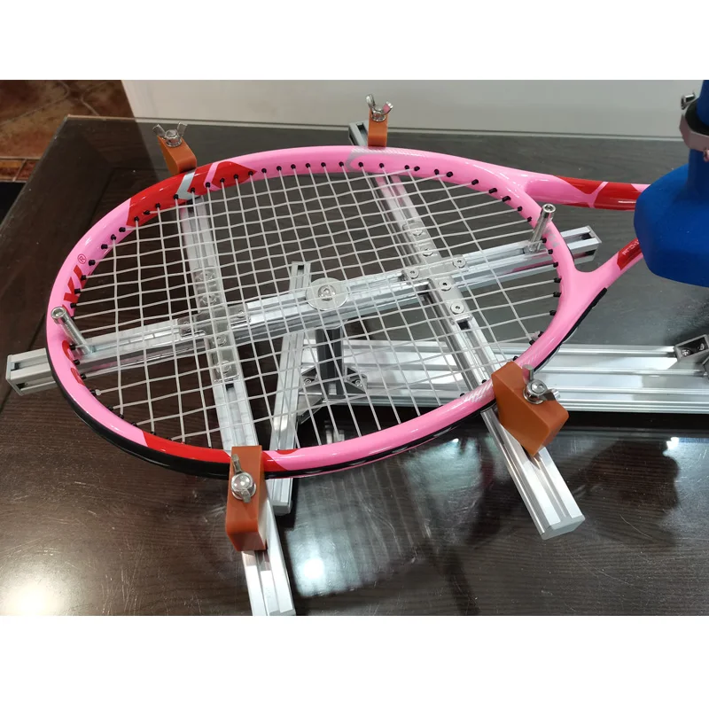 Flat Pull Style Tennis Racket Stringing Machine Racket Support DIY Heavy Hammer Racket Frame Stringing Machine