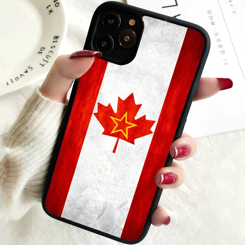 5 5S SE 2020 Phone Cover Case for iPhone 6 6S 7 8 PLUS X XS XR 11 12 13 MINI 14 PRO MAX Rubber Silicone  Canada flag