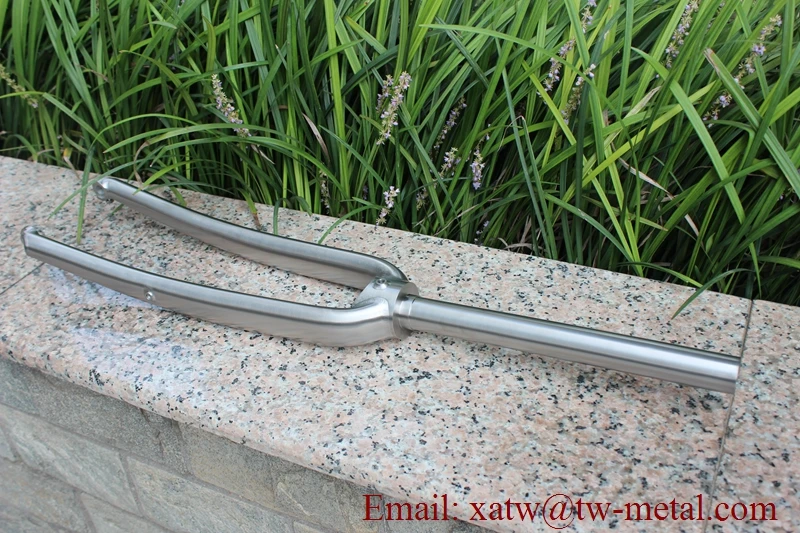 Titanium Road Bicycle Fork 700C Titanium Bicycle Fork Thru Axle Dropout Ti Gravel Bike Forks