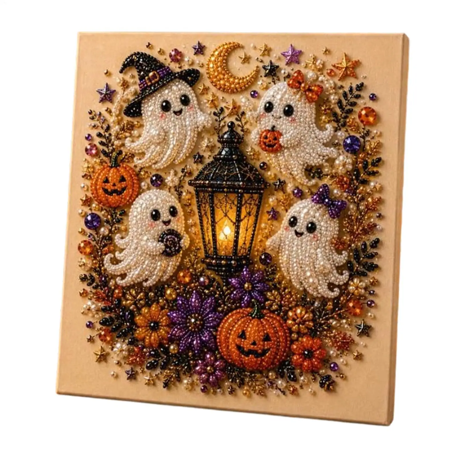 Halloween-Geister-Perlen-Kunst-DIY-Set Gruselige Geister Festliche Halloween-Wandkunst-Bastelsets Halloween-Wanddekoration Geschenke für Jungen und Mädchen – Detail 10