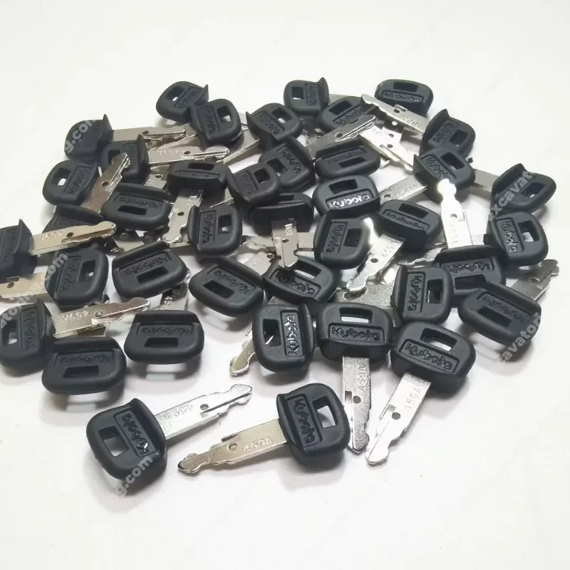 for 10pcs Kubota excavator parts, ignition key, start key, excavator accessories, Kx135、155、163、165、175