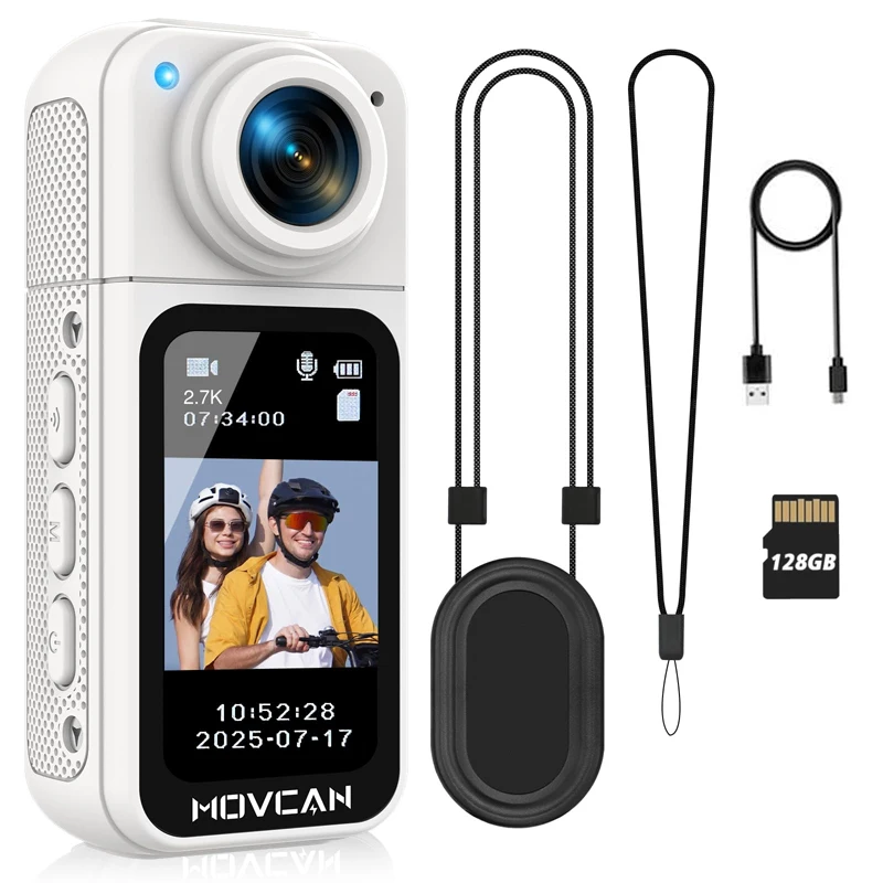 

S70 2.7K Mini Pocket Action Camera Ultra HD Video Recording WIFI APP Control 180° Rotatable Lens for Outdoor Sports DV Camcorder