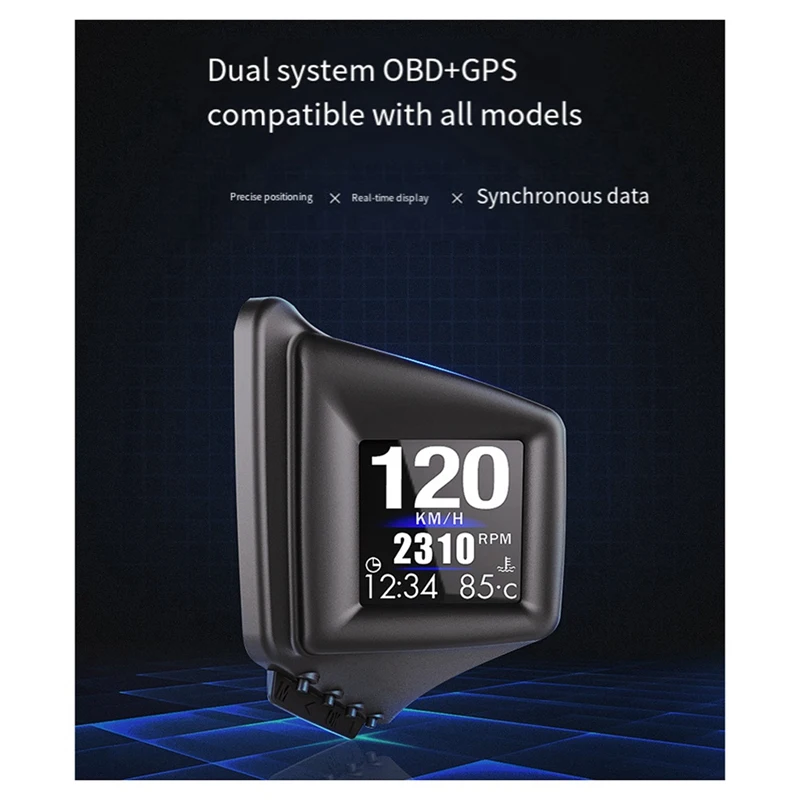 OBD+GPS Car Driving A401 Head Up Display Speedometer Oil Pressure Water Temp Fuel Consumption On-Board Computer