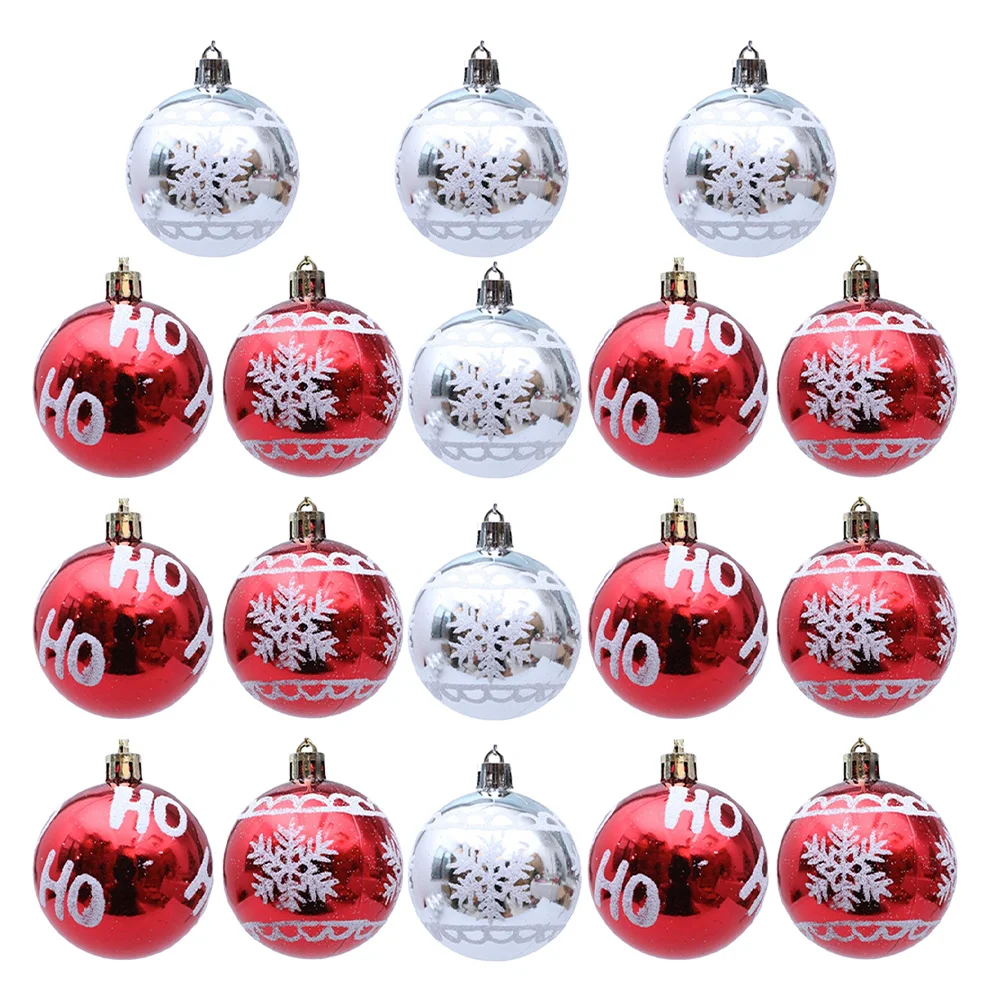 

18Pcs Christmas Decoration Balls Shatterproof Plastic Glitter Baubles for Tree Hanging Holiday Party Decor Snowflake Inspired