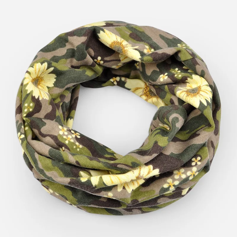 

Hats For Women Turban Hat Camouflage Flower Beanie Men Bonnet Bone Head Cap Mask Collar Scarf Baggy Cap Hip Hop Skullies