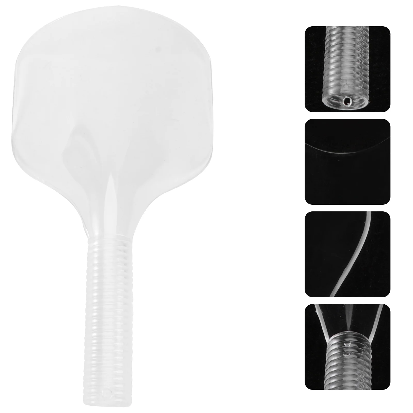 

Professional Salon Tool Face Mask Cover Hairdressing Shield Transparent Lightweight Sturdy Handle Face Mask Cover