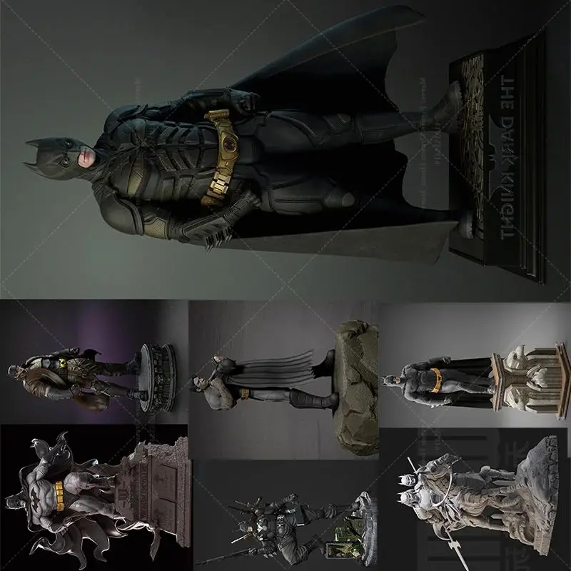 

1/24 1/18 Scale DIY Self-assembled GK 3D Resin Un-panited Doll White Model Guardian Of The City's Justice The Dark Knight