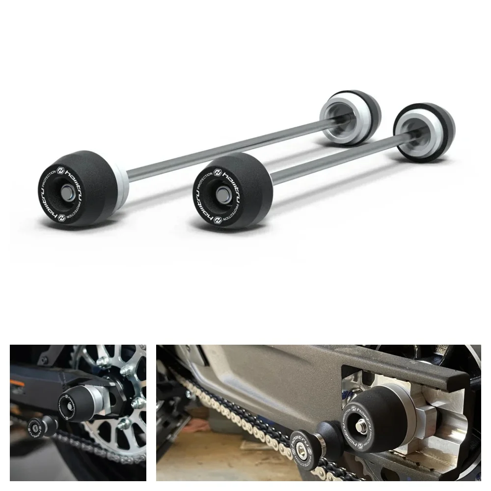 

For Yamaha MT03 2016-2024 / YZF R3 2015-2025 Motorcycle Wheel Protector Rear Front Axle Fork Crash Slider