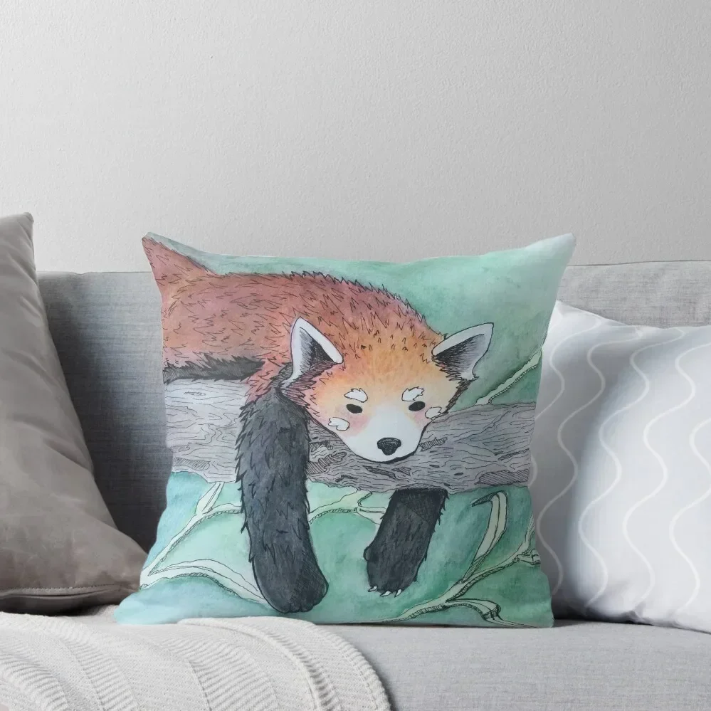 

Red Panda Throw Pillow pillows decor home luxury sofa pillows Luxury Pillow Cover home decor items pillow