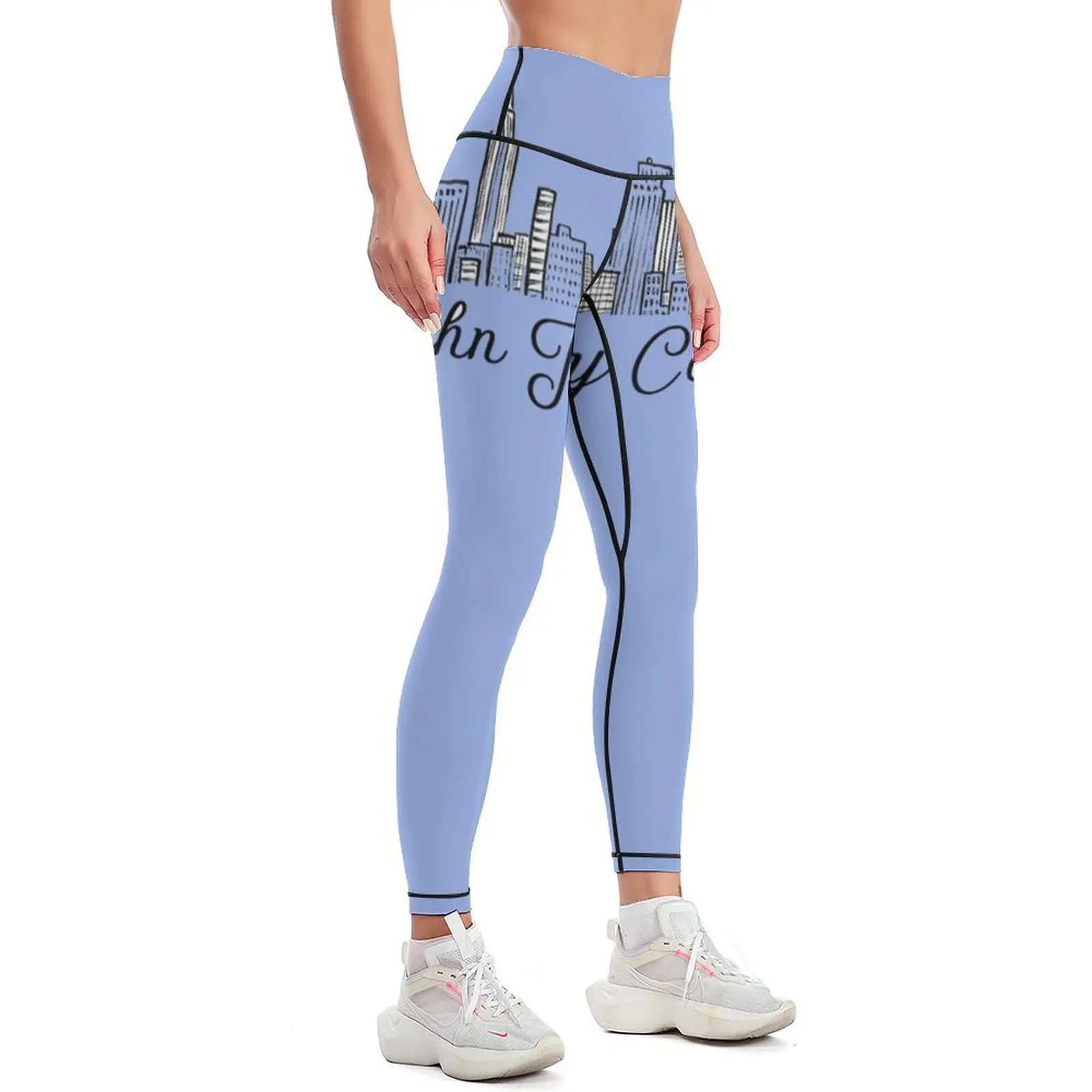 John Jay College Sticker Copy Leggings harem pants workout shorts Womens Leggings