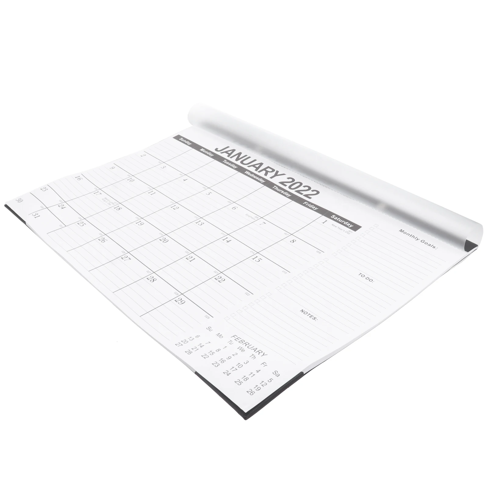 

1 pc Large Desk 2022 Wall Calendars Home Office International Version Sturdy Concise Calendar Planning Desk