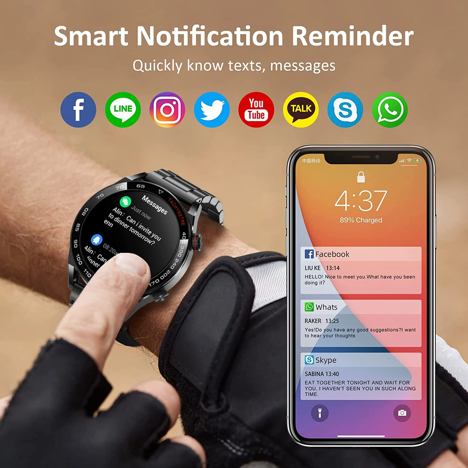 Montre intelligente étanche pour homme, écran HD, surveillance de la fréquence cardiaque, appel Bluetooth, IP68, Huawei, Xiaomi, NDavid, nouveau modèle, 2023