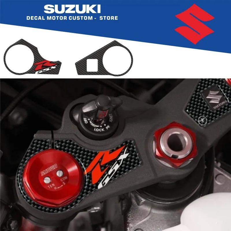 Motorcycle front fork sticker waterproof carbon fiber Samsung sticker suitable for Suzuki  GSXR1000 K9 L1 2009 - 2016 GSXR-1000