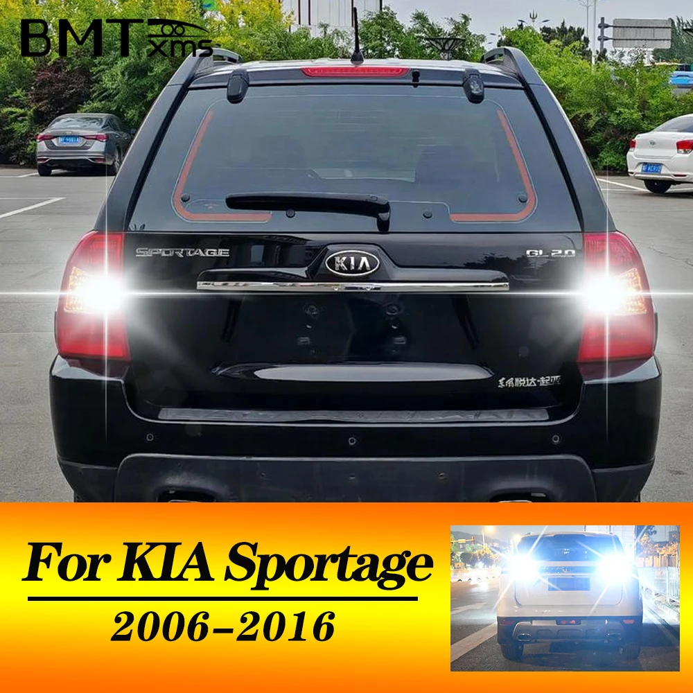 BMTxms 2PCS T15 W16W 921 LED Canbus Reverse Light For KIA Sportage 2 3 JE KM SL 2006-2016 2008 2010 2013 2014 2015 Backup Bulbs