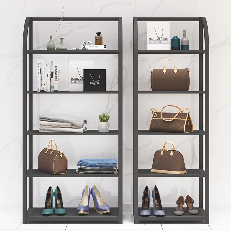 Boutique Store  Shoe&Bag Display Rack Shoe Storage Shelf Multi-layer Retail Display Rack for Shop Shoe Rack Cabinet