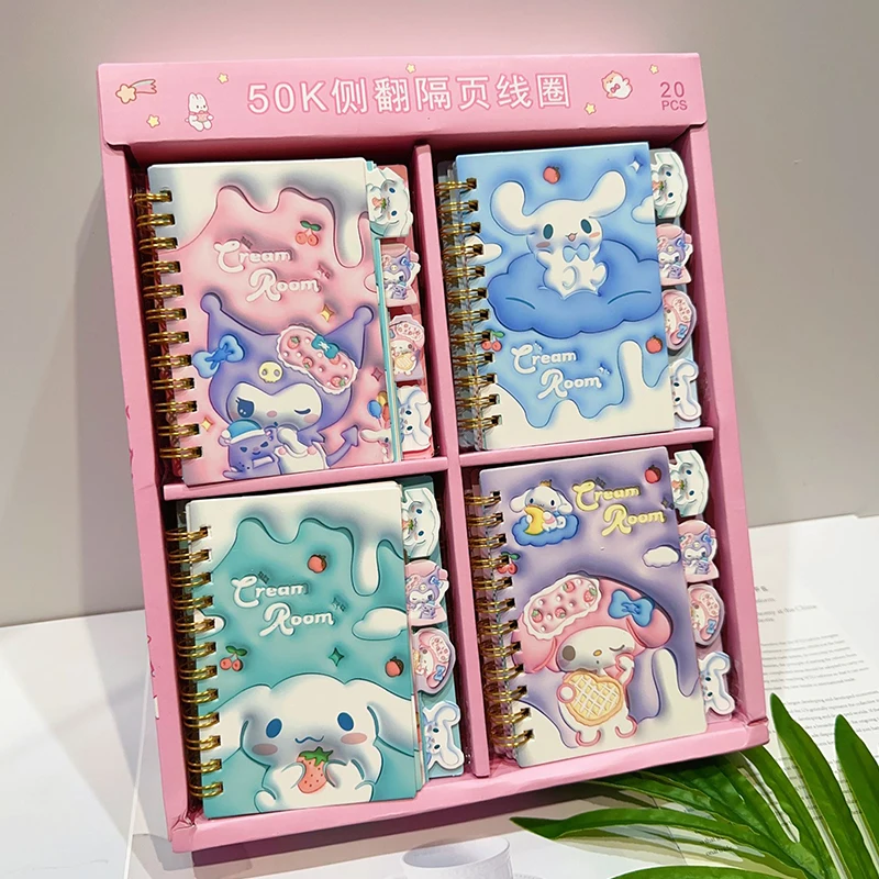 Sanrio Anime Notebook Hello Kitty Kuromi Studente Libro a spirale Agenda settimanale giornaliera Planner Blocco note Materiale scolastico per ufficio