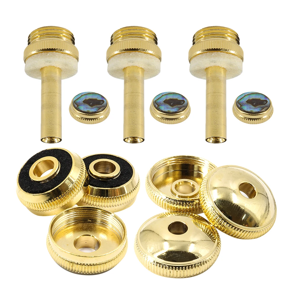 

Creative Finger Buttons Replacement Metal Parts Elegant Button Caps Portable Musical Instrument Tool Buckle Snap For Players