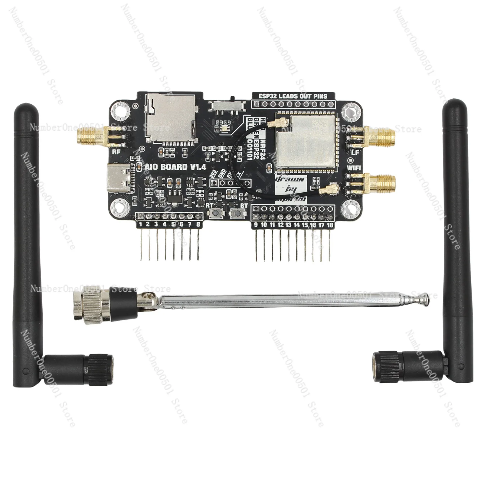 

wifi three-in-one expansion board NRF24 + ESP32 multi-function expansion module