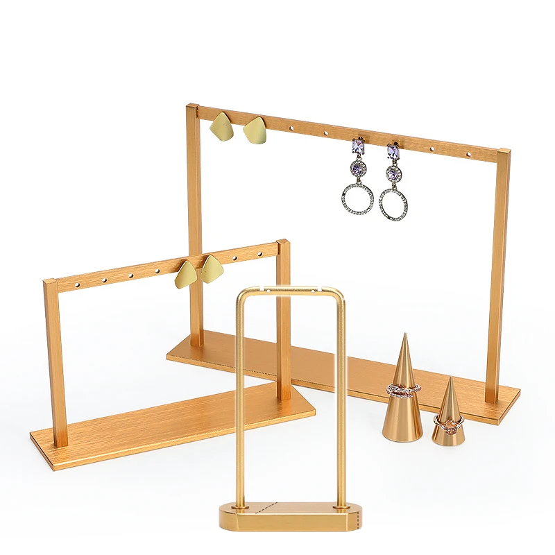 女性用メタルイヤスタッド,イヤリング,写真アクセサリー,ジュエリーリングディスプレイスタンド,メイクアップテーブルオーガナイザーラック,ラグジュアリー