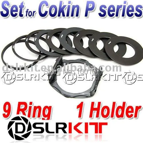 

9 Ring Adapter + Filter Holder set for Cokin P series