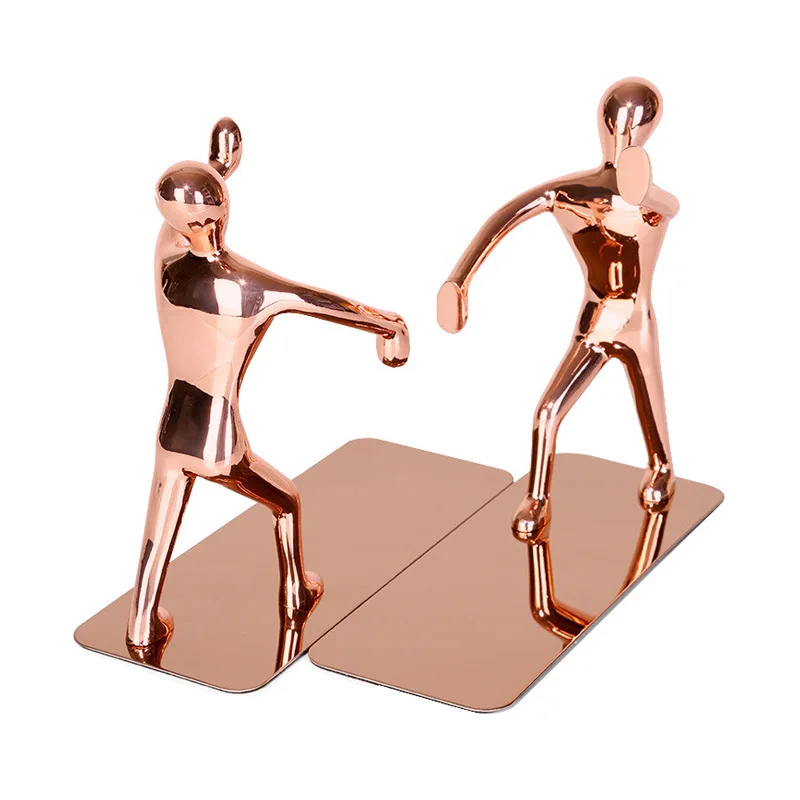 Gold Resin Figure Bookend Home Decor Ornament Office Desktop Gift