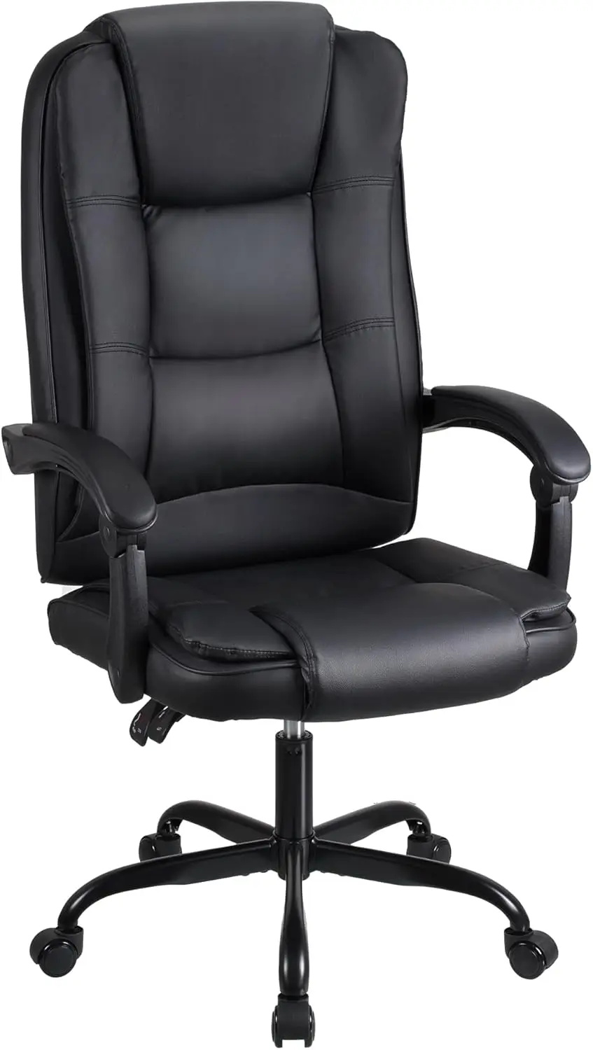 High Back Ergonomic Office Chair Swivel Chair,Large Seat with Tilt Function Computer Chair,PU Leather Gaming Chair