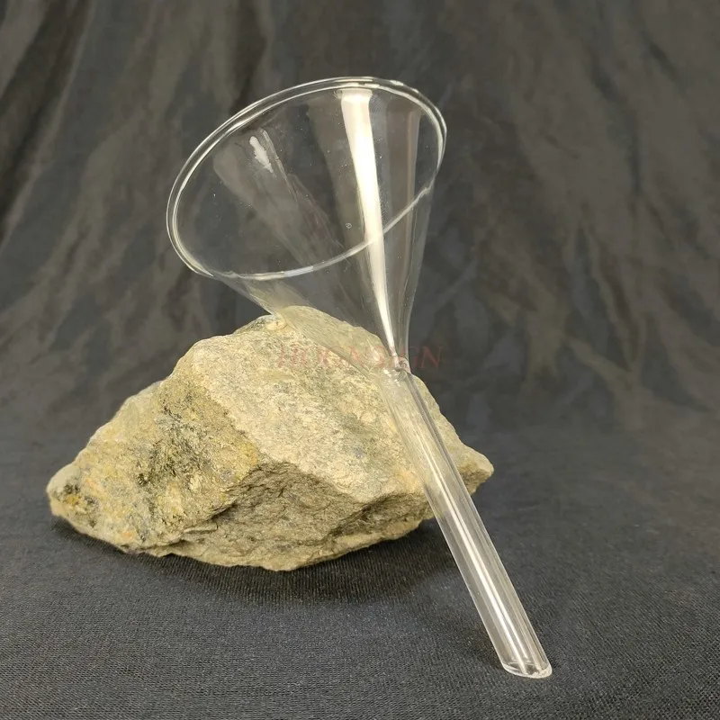 Glass Funnel 90mm Triangle Funnel Cone Chemical Instrument Glass Instrument Middle School Lab Supplies