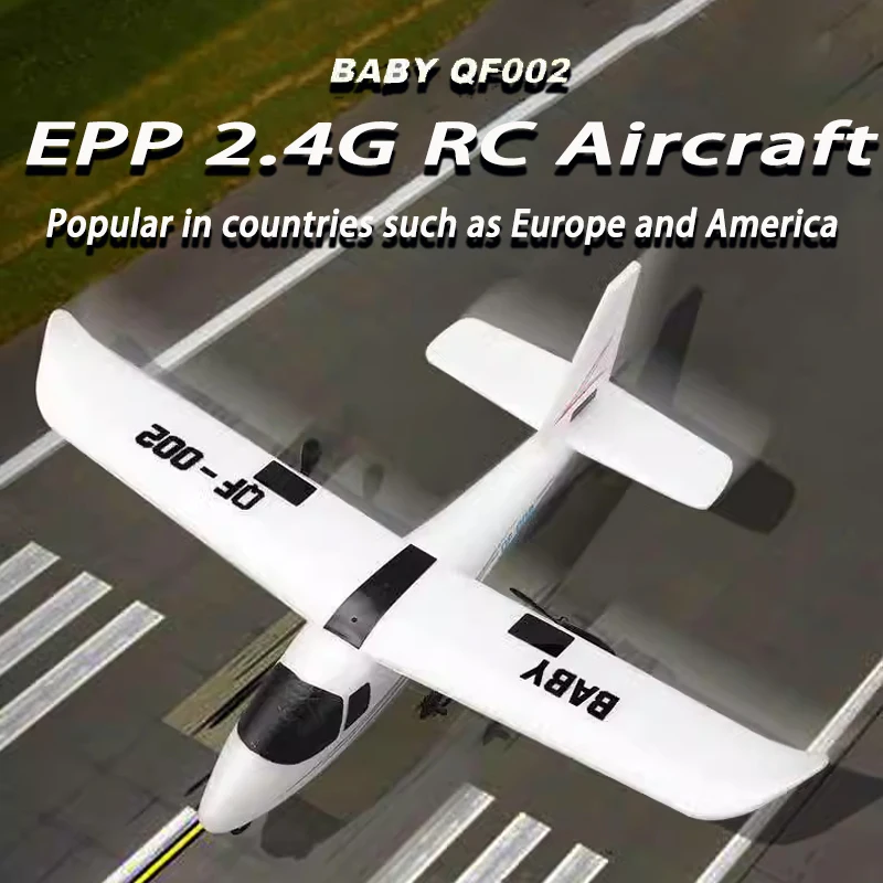 New QF002 Remote Control Aircraft Assembly 2ch Cessna Fixed Wing Epp Foam Boy Parent-Child Interaction Aircraft Glider Toy