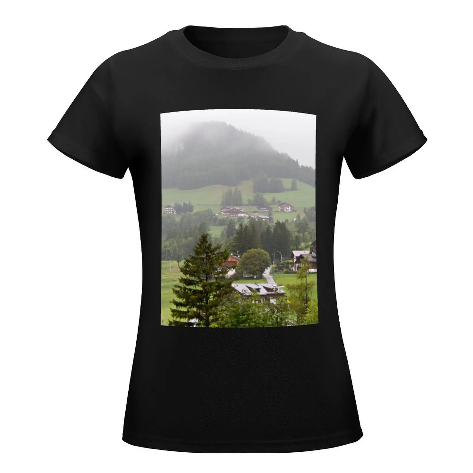 Scattered Hamlet - Cortina D'Ampezzo - Italian Alps T-Shirt anime summer top t-shirt dress for Women plus size